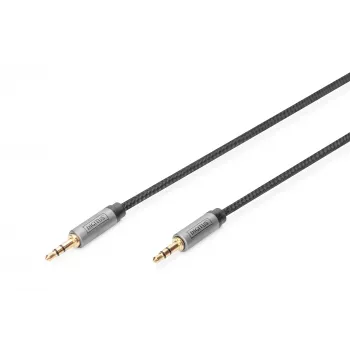 Digitus Audioverbindungskabel 3,5 mm Klinke auf 3,5 mm Klinke 1,8 m Schwarz