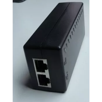 WANTEC 5561, Schnelles Ethernet, 10,100 Mbit/s, 802.3af, Schwarz, Kurzschluss, 48 V