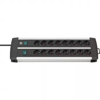 Power Extension Brennenstuhl 1391000916 3m 16 AC Outlets Indoor Schwarz Weiß