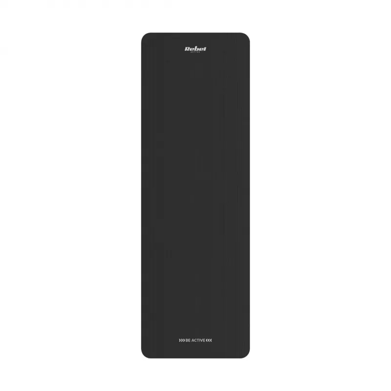 Gymnastikmatte Rebel RBA-3151-BK — schwarz, 1830×610 mm, 15 mm dick