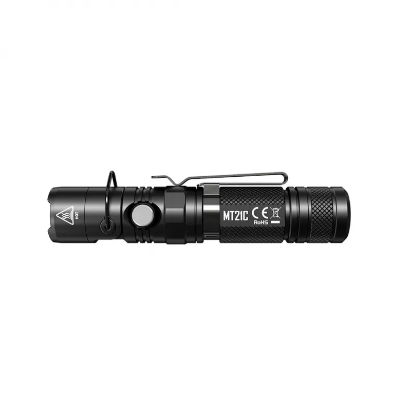 Handtaschenlampe Nitecore MT21C, 1000 lm, 131 mm, 103,5 g, akzeptiert 18650 oder CR123, schwarz