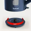 Elektrischer Wasserkocher Tefal KO2M0410 — 1,7 L, 2400 W, blau, Wasserstandsanzeige, Anti-Kalk-Filter