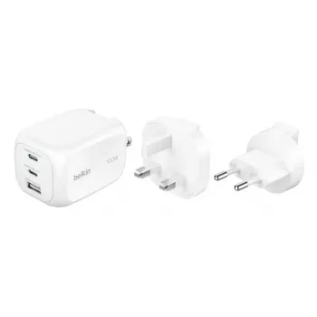 Wandladegerät Belkin BOOSTCHARGE 100W 2C1A WCH016HQWH mit austauschbarem Stecker