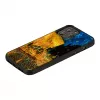 Schutzhülle iKins für Apple iPhone 12 / 12 Pro – schwarz, Design Café Terrace
