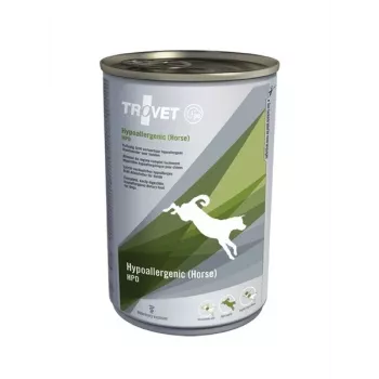 Nassfutter für Hunde TROVET Horse Potato Diet 400 g — Pferd & Geflügel, 81% Feuchtigkeit, 6,5% Protein, gluten- und sojafrei