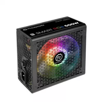 Thermaltake SMART RGB PS-SPR-0500NHSAWE-1 - Netzteil (intern) - ATX12V 2.3 - 80 PLUS - AC 230 V - 500 Watt - aktives PFC - Schwarz