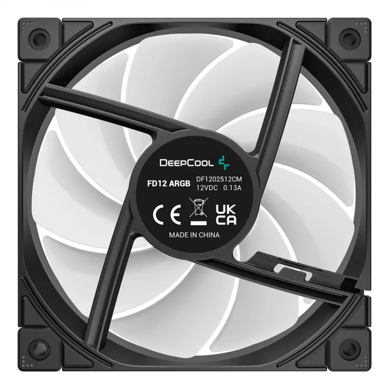 Fan DeepCool FD12 ARGB-3 in 1 12 cm Schwarz Weiß 3 Stück Maximaler Luftdruck 2,56 mmH2O