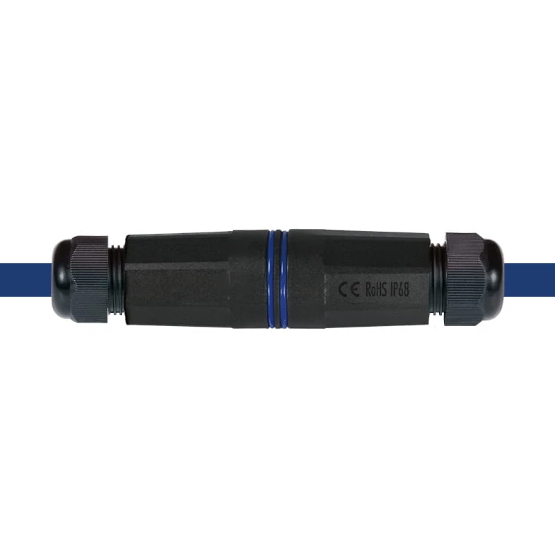 LogiLink IP68 Outdoor-Gehäuse für Keystone-Module und Kupplungen, Kunststoff, Polyamid, Schwarz, IP68, 140 mm, 36 mm, 36 mm