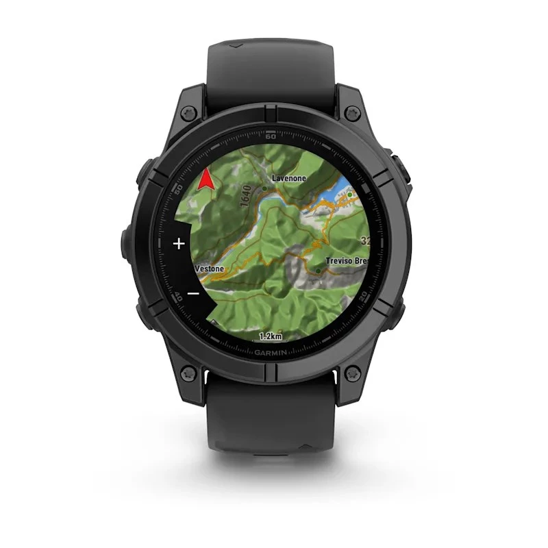 Garmin Fenix E 3,3 cm (1,3) AMOLED 47 mm Digital 416 x 416 Pixel Touchscreen Schwarz Wi-Fi GPS (Satellit)