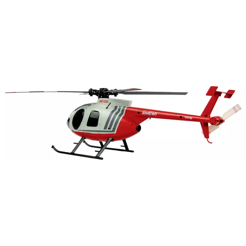Amewi RC Hubschrauber MD500 Li-Po Akku 350mAh Silber/Rot (25354)