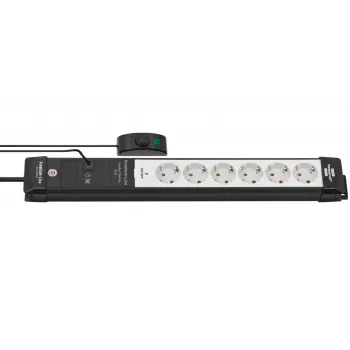 Power Extension Brennenstuhl Premium-Line 3m 6 AC Outlets Indoor Schwarz Grau