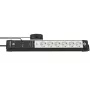Power Extension Brennenstuhl Premium-Line 3m 6 AC Outlets Indoor Schwarz Grau