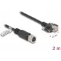Netzwerkkabel DeLOCK M12 Kabel D-codiert 4-polig Buchse auf RJ45-Stecker Cat.5e 2 m schwarz