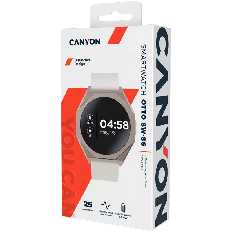 CANYON Smartwatch Otto SW-86 Silber