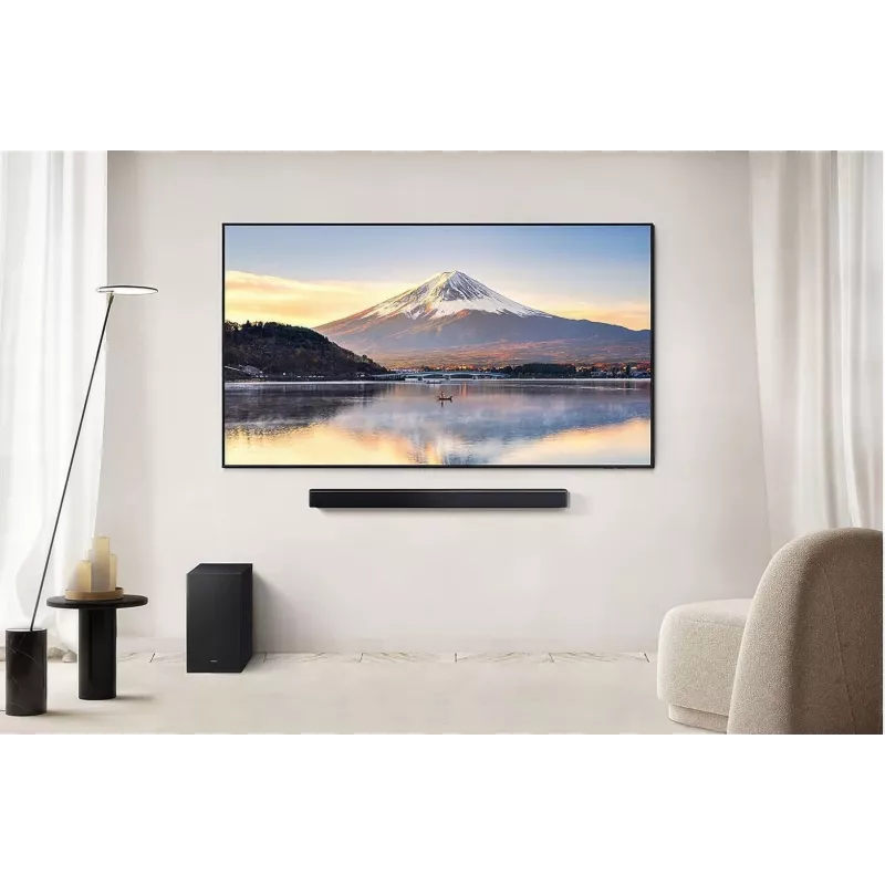 Soundbar Samsung HW-B450F/EN 2.1‑ch Bluetooth mit kabellosem Subwoofer, 300 W RMS, Dolby Audio, ARC
