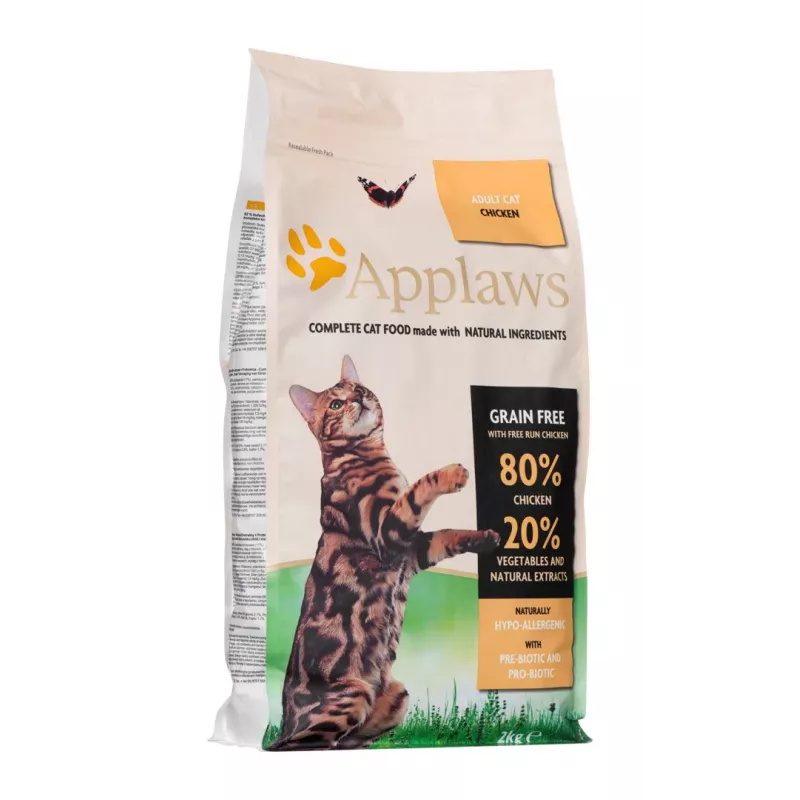 APPLAWS Huhn - Trockenfutter für Katzen - 2 kg