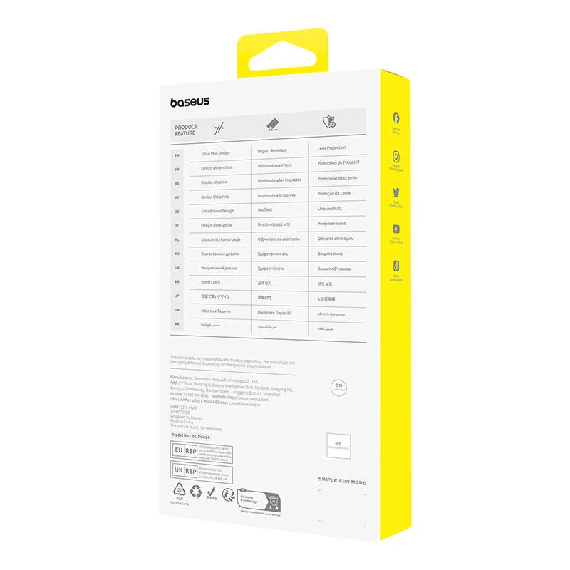 Baseus OS‑Lucent Series Handyhülle für iPhone 15 Plus, transparent, schlank