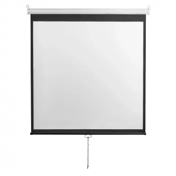 Projektionsleinwand SBOX PSM-100-2 180×180 cm manuell zur Wand-/Deckenmontage