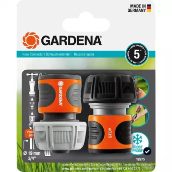 Schlauchverbinder Gardena 18275-20 Schwarz Orange 2 Stück
