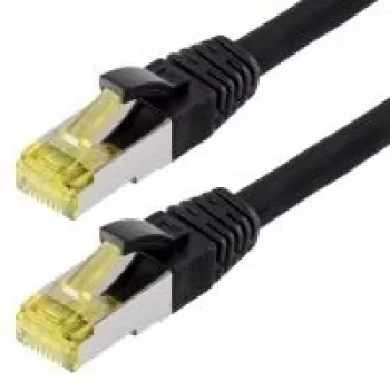 Helos - Patchkabel - RJ-45 (M) - RJ-45 (M) - 30 m - SFTP-Kabel (PIMF) - CAT 6a - Schwarz
