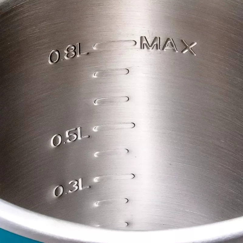 Makita KT001GZ Elektro-Wasserkocher 0,8 L Schwarz, Blau