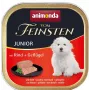 Nassfutter für Hunde animonda Vom Feinsten Junior Rind & Geflügel Schale 150 g — für das Wachstum, Protein 11%, Fett 7%