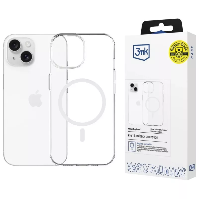 Schutzhülle MagCase Armor von 3MK für Apple iPhone 13/14 — magnetische Kompatibilität, schlankes Design