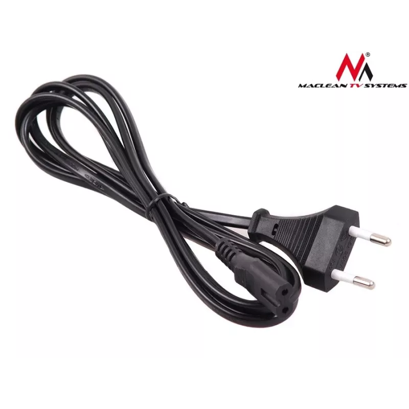 Stromkabel MACLEAN MCTV-809 — 1,5 m, Netzstecker Typ C auf C1-Kupplung, 220–250 V