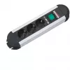 Power Extension Bachmann PRIMO 1.75 m 3 AC Outlets Schwarz Grau
