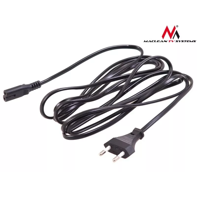Stromkabel MACLEAN MCTV-809 — 1,5 m, Netzstecker Typ C auf C1-Kupplung, 220–250 V