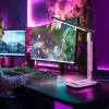 Tischleuchte Hawk HW-LAMP04 Weiß LED verstellbar, weiße Oberfläche, verstellbarer Kopf und Arm