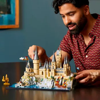 LEGO 76419 Harry Potter Schloss Hogwarts und Gelände, großes Set für Erwachsene mit ikonischen Schauplätzen: Große Halle, Kammer des Schreckens & mehr, Valentinstag