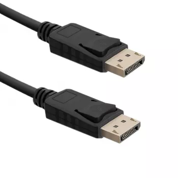 DisplayPort-Stecker / DisplayPort-Stecker Kabel Qoltec 50587 2 m Schwarz