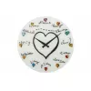NeXtime Uhr 8030 Loving You, Ø43 cm, Wand, Weiß/Mehrfarbig