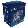 Luftkühler Akasa Alucia H4 12 cm Schwarz Blau Hydrodynamisches Gleitlager