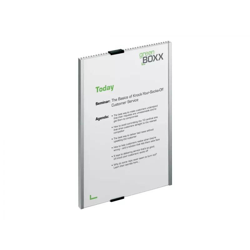 Langlebiges Info-Schild Acryl Aluminium Silber 4806-23