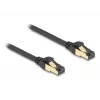 Netzwerkkabel DeLOCK RJ45 Cat.6A Stecker zu Stecker S/FTP 0,3 m Schwarz
