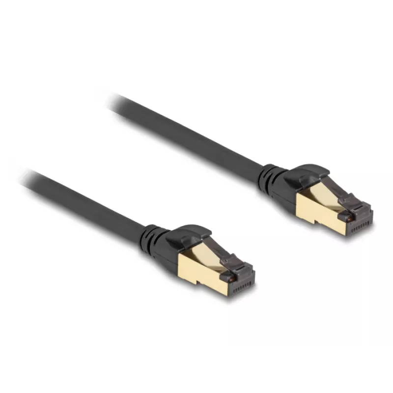 Netzwerkkabel DeLOCK RJ45 Cat.6A Stecker zu Stecker S/FTP 0,3 m Schwarz