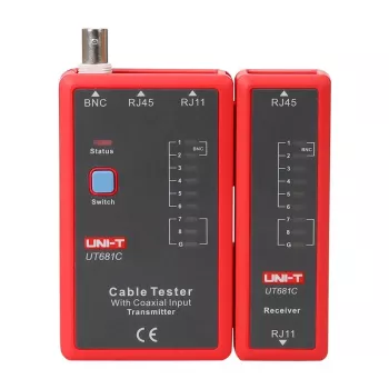 Netzwerkkabel-Tester UT681C mit LCD-Anzeige und Kabellängenmessung
