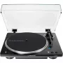 AT-LP70XBTBS, Plattenspieler Schwarz/Silber, integrierter Phono-Vorverstärker, Bluetooth, vollautomatisch, Riemenantrieb