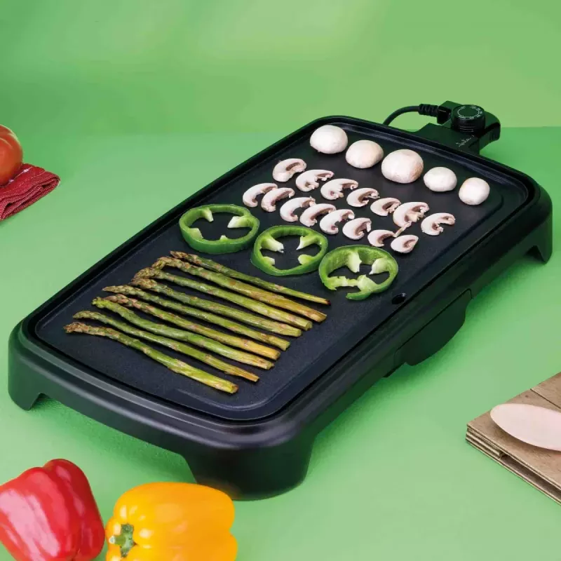 Elektrogrill Jata JEGR1241 mit Antihaftbeschichtung und einstellbarer Temperaturregelung