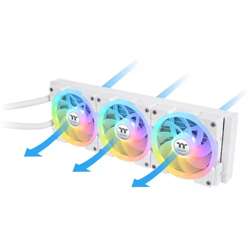 AIO-Flüssigkeitskühler THERMALTAKE MAGFloe 360 Ultra White 360-mm-Radiator, 360 mm, weiß