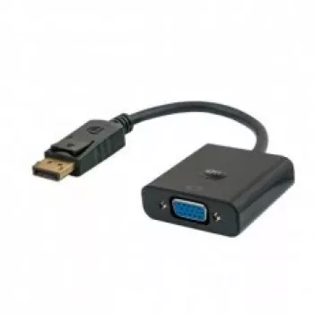 Videokabeladapter Savio CL-90 DisplayPort auf VGA 0,2 m Schwarz