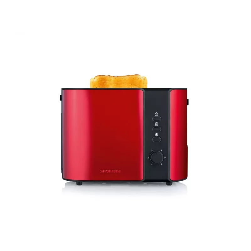 Toaster Severin AT 2217 2 Scheiben 800 W Schwarz Rot