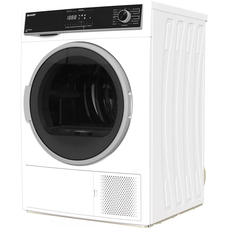 Sharp KD-HHH8S8GW3-DE Wäschetrockner Freistehend Frontlader 8 kg Weiß
