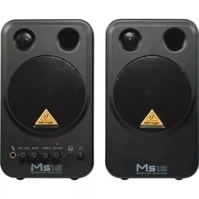 Behringer MS16 Lautsprecher 2-Wege Schwarz Kabelgebunden 16 W