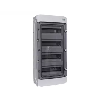 Aufputz-Installationsgehäuse, Kunststoff, IP65, 4. Reihe, 12 Module, 1500V DC