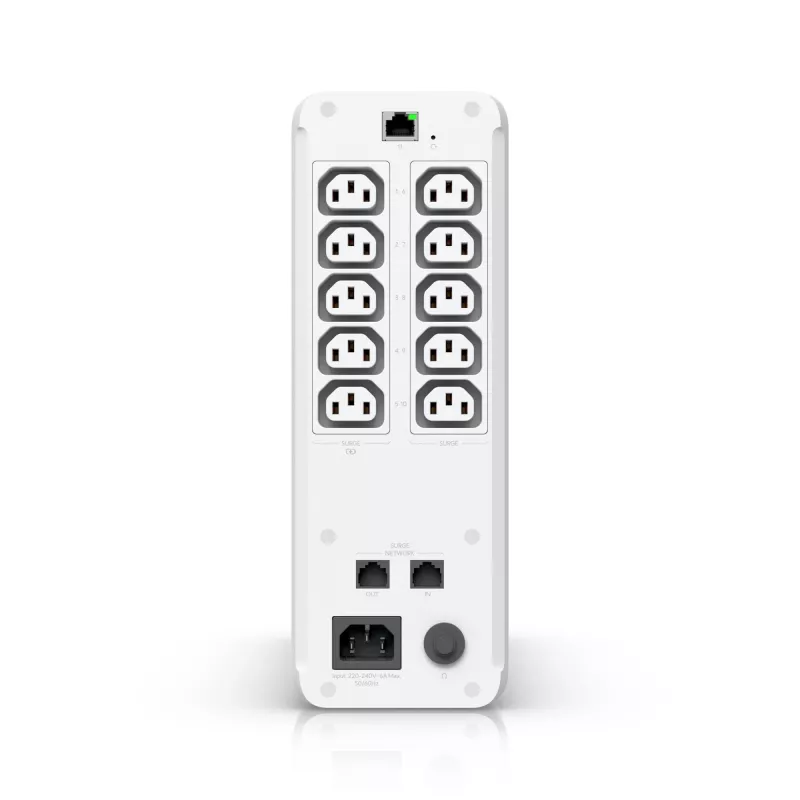 Ubiquiti UPS-TOWER-EU Unifi Managed 1 Kva unterbrechungsfreie Stromversorgung mit 10 per Software rücksetzbaren Steckdosen
