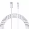 AUKEY CB-NAC1 Weißes Nylon-Kabel USB-C auf USB-A