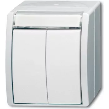 BUSCH JAEGER 1484-0-0379 - Taster - Weiß - IP44 - CE - 74 mm - 55 mm